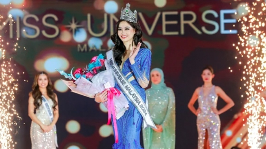 Miss Universe Malaysia 2024 crowned in Vietnamese designer dress